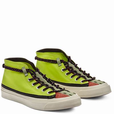 Férfi Converse x Converse Deck Star Terrain Mid Magasszárú Cipő CO2378914 Zöld/Bézs Fehér